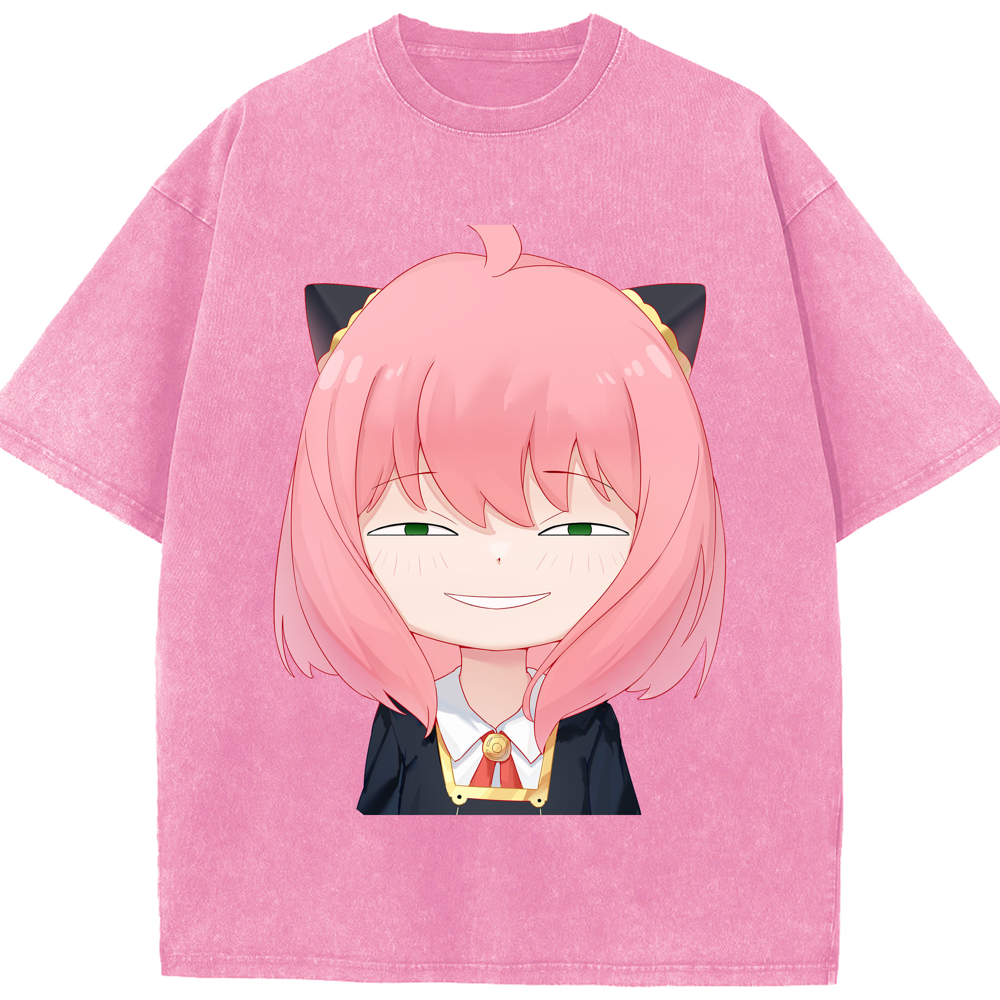 （画像用） SPY×FAMILY间谍家家酒 綿100% ヴィンテージ風 半袖Tシャツ（フロントプリント）
